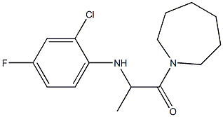 1-(azepan-1-yl)-2-[(2-chloro-4-fluorophenyl)amino]propan-1-one Structure