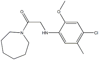 1-(azepan-1-yl)-2-[(4-chloro-2-methoxy-5-methylphenyl)amino]ethan-1-one Structure