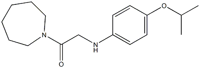 1-(azepan-1-yl)-2-{[4-(propan-2-yloxy)phenyl]amino}ethan-1-one Structure