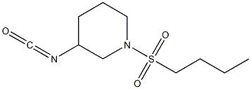 1-(butylsulfonyl)-3-isocyanatopiperidine 구조식 이미지