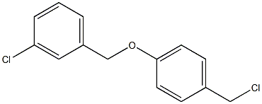 1-(chloromethyl)-4-[(3-chlorophenyl)methoxy]benzene Structure