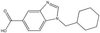 1-(cyclohexylmethyl)-1H-1,3-benzodiazole-5-carboxylic acid Structure