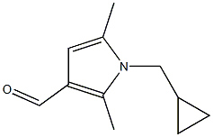 1-(cyclopropylmethyl)-2,5-dimethyl-1H-pyrrole-3-carbaldehyde Structure