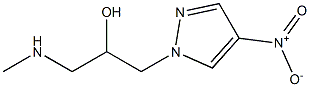 1-(methylamino)-3-(4-nitro-1H-pyrazol-1-yl)propan-2-ol 구조식 이미지