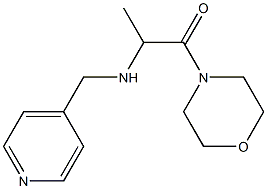 1-(morpholin-4-yl)-2-[(pyridin-4-ylmethyl)amino]propan-1-one Structure