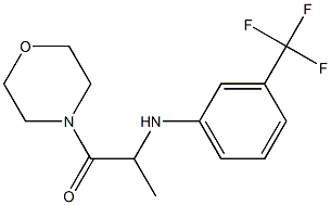 1-(morpholin-4-yl)-2-{[3-(trifluoromethyl)phenyl]amino}propan-1-one 구조식 이미지