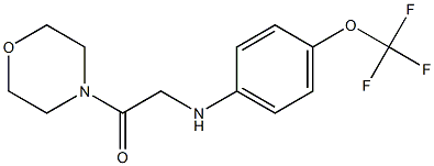 1-(morpholin-4-yl)-2-{[4-(trifluoromethoxy)phenyl]amino}ethan-1-one Structure