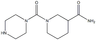 1-(piperazin-1-ylcarbonyl)piperidine-3-carboxamide Structure