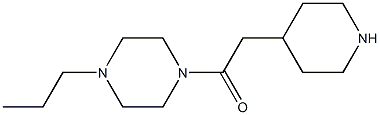 1-(piperidin-4-ylacetyl)-4-propylpiperazine 구조식 이미지
