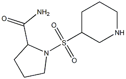 1-(piperidine-3-sulfonyl)pyrrolidine-2-carboxamide Structure