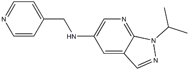 1-(propan-2-yl)-N-(pyridin-4-ylmethyl)-1H-pyrazolo[3,4-b]pyridin-5-amine Structure