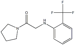 1-(pyrrolidin-1-yl)-2-{[2-(trifluoromethyl)phenyl]amino}ethan-1-one 구조식 이미지