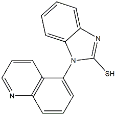 1-(quinolin-5-yl)-1H-1,3-benzodiazole-2-thiol 구조식 이미지