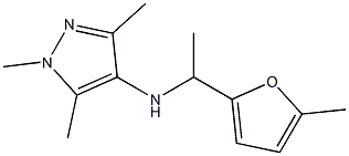 1,3,5-trimethyl-N-[1-(5-methylfuran-2-yl)ethyl]-1H-pyrazol-4-amine Structure