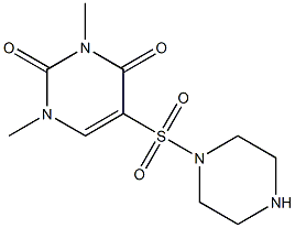 1,3-dimethyl-5-(piperazine-1-sulfonyl)-1,2,3,4-tetrahydropyrimidine-2,4-dione 구조식 이미지