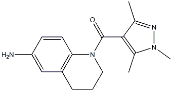 1-[(1,3,5-trimethyl-1H-pyrazol-4-yl)carbonyl]-1,2,3,4-tetrahydroquinolin-6-amine Structure