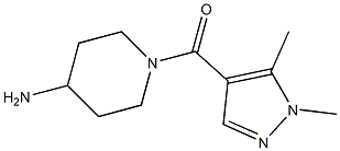 1-[(1,5-dimethyl-1H-pyrazol-4-yl)carbonyl]piperidin-4-amine Structure