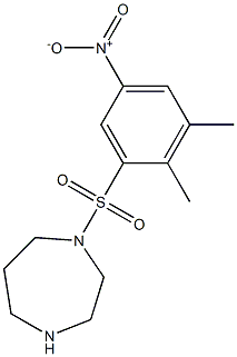 1-[(2,3-dimethyl-5-nitrobenzene)sulfonyl]-1,4-diazepane Structure