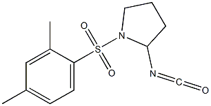 1-[(2,4-dimethylbenzene)sulfonyl]-2-isocyanatopyrrolidine Structure