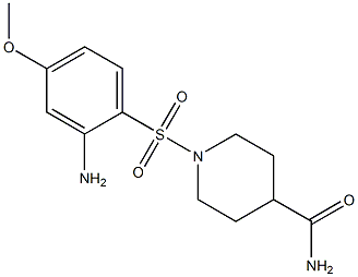 1-[(2-amino-4-methoxybenzene)sulfonyl]piperidine-4-carboxamide Structure