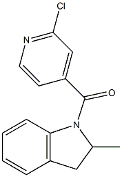 1-[(2-chloropyridin-4-yl)carbonyl]-2-methyl-2,3-dihydro-1H-indole Structure
