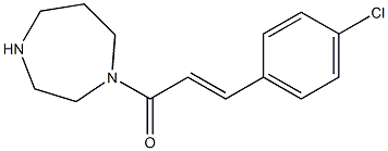 1-[(2E)-3-(4-chlorophenyl)prop-2-enoyl]-1,4-diazepane Structure