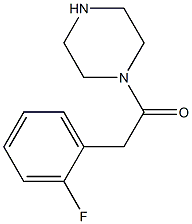 1-[(2-fluorophenyl)acetyl]piperazine 구조식 이미지