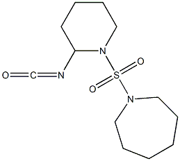 1-[(2-isocyanatopiperidine-1-)sulfonyl]azepane Structure