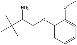 1-[(2-methoxyphenoxy)methyl]-2,2-dimethylpropylamine Structure