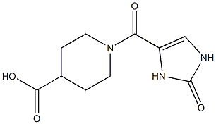 1-[(2-oxo-2,3-dihydro-1H-imidazol-4-yl)carbonyl]piperidine-4-carboxylic acid Structure