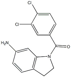 1-[(3,4-dichlorophenyl)carbonyl]-2,3-dihydro-1H-indol-6-amine Structure