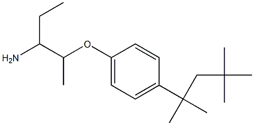 1-[(3-aminopentan-2-yl)oxy]-4-(2,4,4-trimethylpentan-2-yl)benzene 구조식 이미지