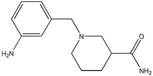 1-[(3-aminophenyl)methyl]piperidine-3-carboxamide Structure