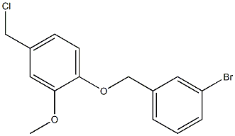 1-[(3-bromophenyl)methoxy]-4-(chloromethyl)-2-methoxybenzene Structure