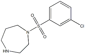 1-[(3-chlorobenzene)sulfonyl]-1,4-diazepane 구조식 이미지