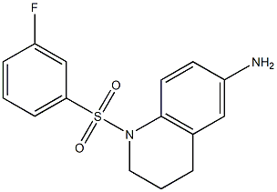 1-[(3-fluorobenzene)sulfonyl]-1,2,3,4-tetrahydroquinolin-6-amine Structure