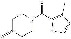 1-[(3-methylthien-2-yl)carbonyl]piperidin-4-one Structure
