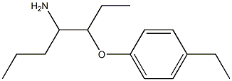 1-[(4-aminoheptan-3-yl)oxy]-4-ethylbenzene Structure
