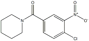 1-[(4-chloro-3-nitrophenyl)carbonyl]piperidine Structure