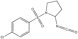 1-[(4-chlorophenyl)sulfonyl]-2-isocyanatopyrrolidine 구조식 이미지