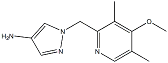 1-[(4-methoxy-3,5-dimethylpyridin-2-yl)methyl]-1H-pyrazol-4-amine Structure