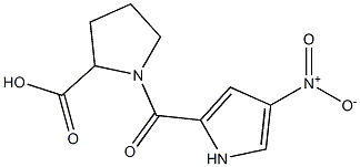 1-[(4-nitro-1H-pyrrol-2-yl)carbonyl]pyrrolidine-2-carboxylic acid 구조식 이미지