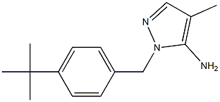 1-[(4-tert-butylphenyl)methyl]-4-methyl-1H-pyrazol-5-amine Structure