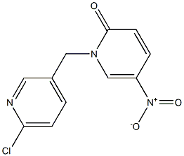 1-[(6-chloropyridin-3-yl)methyl]-5-nitro-1,2-dihydropyridin-2-one 구조식 이미지