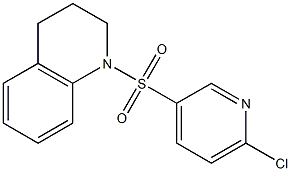 1-[(6-chloropyridine-3-)sulfonyl]-1,2,3,4-tetrahydroquinoline 구조식 이미지