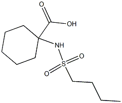 1-[(butylsulfonyl)amino]cyclohexanecarboxylic acid 구조식 이미지