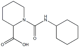 1-[(cyclohexylamino)carbonyl]piperidine-2-carboxylic acid 구조식 이미지