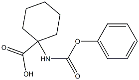 1-[(phenoxycarbonyl)amino]cyclohexane-1-carboxylic acid Structure