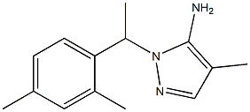 1-[1-(2,4-dimethylphenyl)ethyl]-4-methyl-1H-pyrazol-5-amine Structure