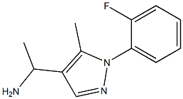 1-[1-(2-fluorophenyl)-5-methyl-1H-pyrazol-4-yl]ethan-1-amine 구조식 이미지